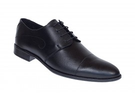 Pantofi barbati eleganti din piele naturala Negru 588N